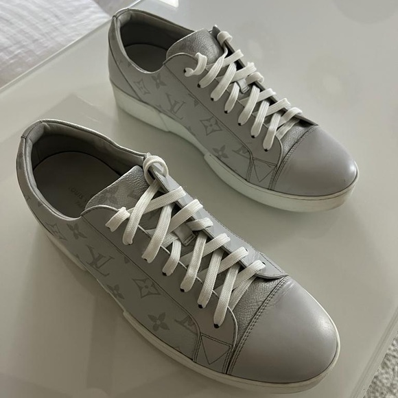 Authentic Louis Vuitton Tenis Match-Up Gray and White Size 8 - Picture 4 of 6